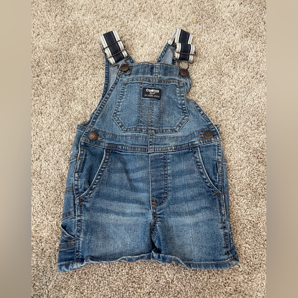 Baby Boy Short Denim Overalls